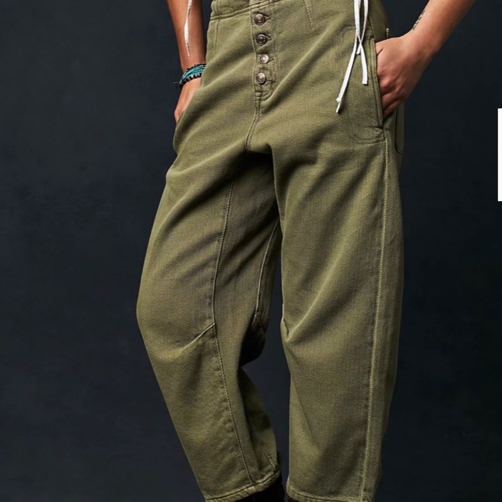 Free People Osaka Jeans Green